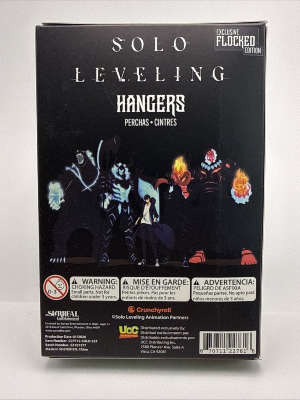 Solo Leveling Hangers Exclusive Flocked Edition (BRAND NEW IN UNOPENED BOX) - Picture 3 of 5